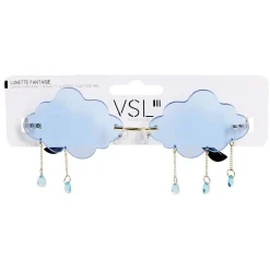 Discount Gifi Lunettes fantaisie adulte nuage bleu avec pendentifs