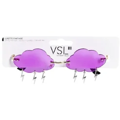 Gifi Lunettes fantaisie adulte nuage avec pendentif violet