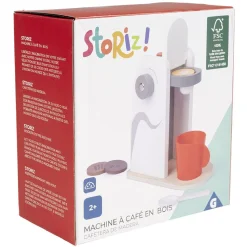 Gifi Jeux D'Imagination Et D'Imitation<Machine à café en bois certifié FSC®