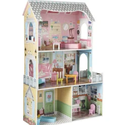 Gifi Jeux D'Imagination Et D'Imitation<Maison de poupée en bois et 13 accessoires
