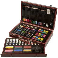 Gifi Mallette d'artiste peinture et dessin 112 pièces