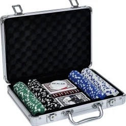 Mallette de poker en aluminium 200 jetons*Gifi Online