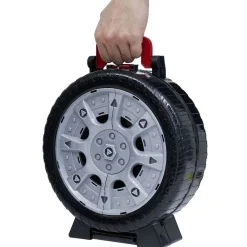 Discount Gifi Mallette roue circuit de voiture avec hélicoptère