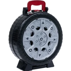 Discount Gifi Mallette roue circuit de voiture avec hélicoptère