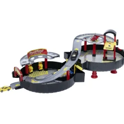 Discount Gifi Mallette roue circuit de voiture avec hélicoptère