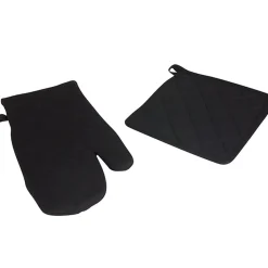 Discount Gifi Manique et gant de cuisine noir