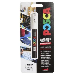 Marqueur créatif Posca pointe extra fine blanche*Gifi