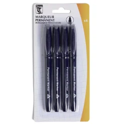 Marqueur permanent pointe fine x4*Gifi Outlet