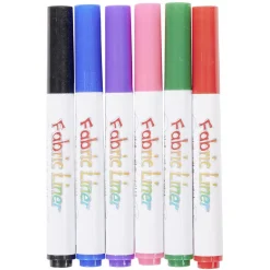 Gifi Marqueur textile pointe 1-2mm x6