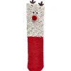 Gifi Masque et chaussette de Noël pour femme taille unique