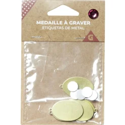 Gifi Médaille à graver ronde