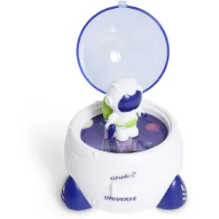 Discount Gifi Mini astronaute avec fusée bleu et blanc Ø8xH8cm
