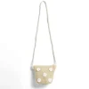 Sale Gifi Mini sac tressé avec marguerites 14x5x12cm