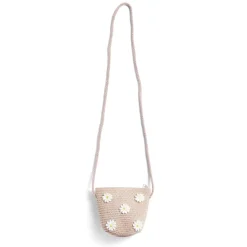 Sale Gifi Mini sac tressé avec marguerites 14x5x12cm