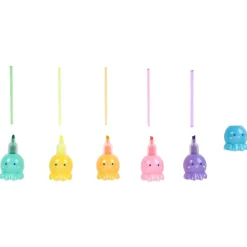 Mini surligneur pastel pieuvre superposable x5*Gifi Hot