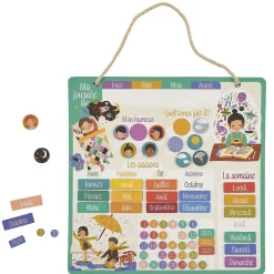 Mon calendrier éducatif magnétique 68 pièces*Gifi Discount