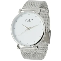 Discount Gifi Montre bracelet métal gris argenté à cadran rond