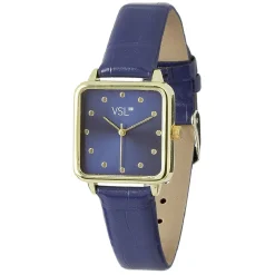 Sale Gifi Montre bracelet simili bleu à cadran carré