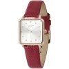 Hot Gifi Montre bracelet simili rouge à cadran carré