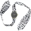 Discount Gifi Montre bracelet tissu léopard à cadran rond