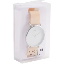 Gifi Montre à cadran rond bracelet pastel