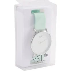 Gifi Montre à cadran rond bracelet pastel