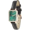 New Gifi Montre carrée rose doré simili noir L22cm