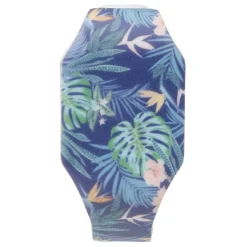 Gifi Montre LED chiffres invisibles silicone motif tropical bleu