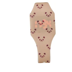 Hot Gifi Montre mixte LED chiffres invisibles silicone rose imprimé panda