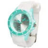 Hot Gifi Montre silicone VSL verte et blanche
