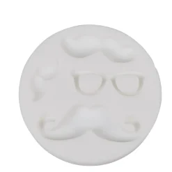 Gifi Moule silicone minis moustaches et lunette