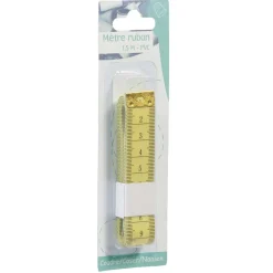 Gifi Mètre ruban pvc jaune 1,5 m