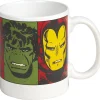 Gifi Mug céramique Visage Comics rétro