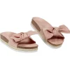 New Gifi Mules Femme tissu rose avec noeud T36-40
