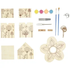 Gifi Jeux De Société Et Éducatifs<Nichoir à oiseaux à décorer forme fleur en bois