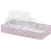 Outlet Gifi Organiseur rangement cosmétique bordure rose