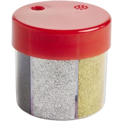 Gifi Paillette dans boîte carrousel 6 couleurs Ø6xH6,5cm