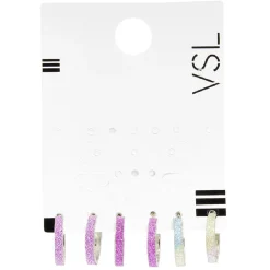 Sale Gifi Paire de boucles créoles paillettées x3