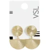 Online Gifi Paire de boucles d'oreilles effet strié