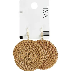 Best Gifi Paire de boucles d'oreilles en raphia