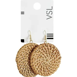 Best Gifi Paire de boucles d'oreilles en raphia
