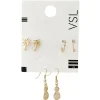 Discount Gifi Paire de boucles d'oreilles palmier et ananas x3
