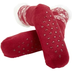 Outlet Gifi Paire de chaussettes de Noël imprimé rouge et blanc