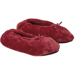 Online Gifi Paire de Chaussons ballerines noire blanc ou rouge