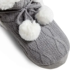 Discount Gifi Paire de chaussons bottes gris 38/39