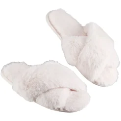 Online Gifi Paire de chaussons à brides croisées femme rose