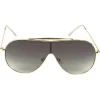 Gifi Paire de lunettes de soleil femme noir et doré