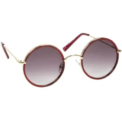Online Gifi Paire de lunettes de soleil femme doré et rouge