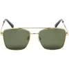 Outlet Gifi Paire de lunettes de soleil femme doré et vert