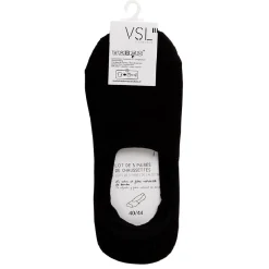 Outlet Gifi Paire de socquettes fibre de bambou et coton noir ou blanc x3